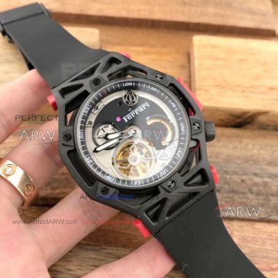 Perfect Replica Hublot Ferrari Automatic Watch 45mm All Black